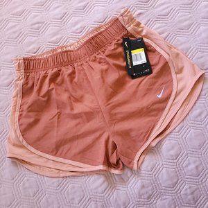 New Nike DRI-Fit shorts in cinnamon and light clay color